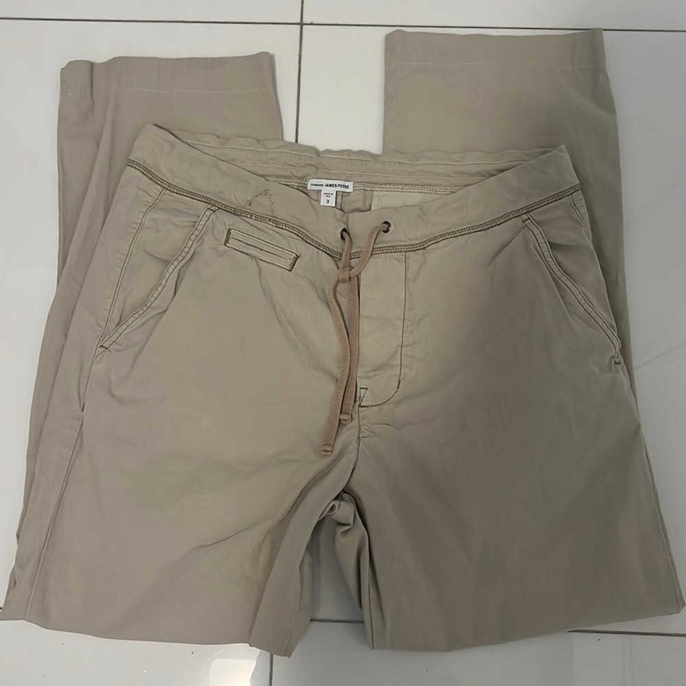 EUC James Perse button fly khakis size 3 (Large) like new